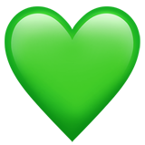 Green heart emoji